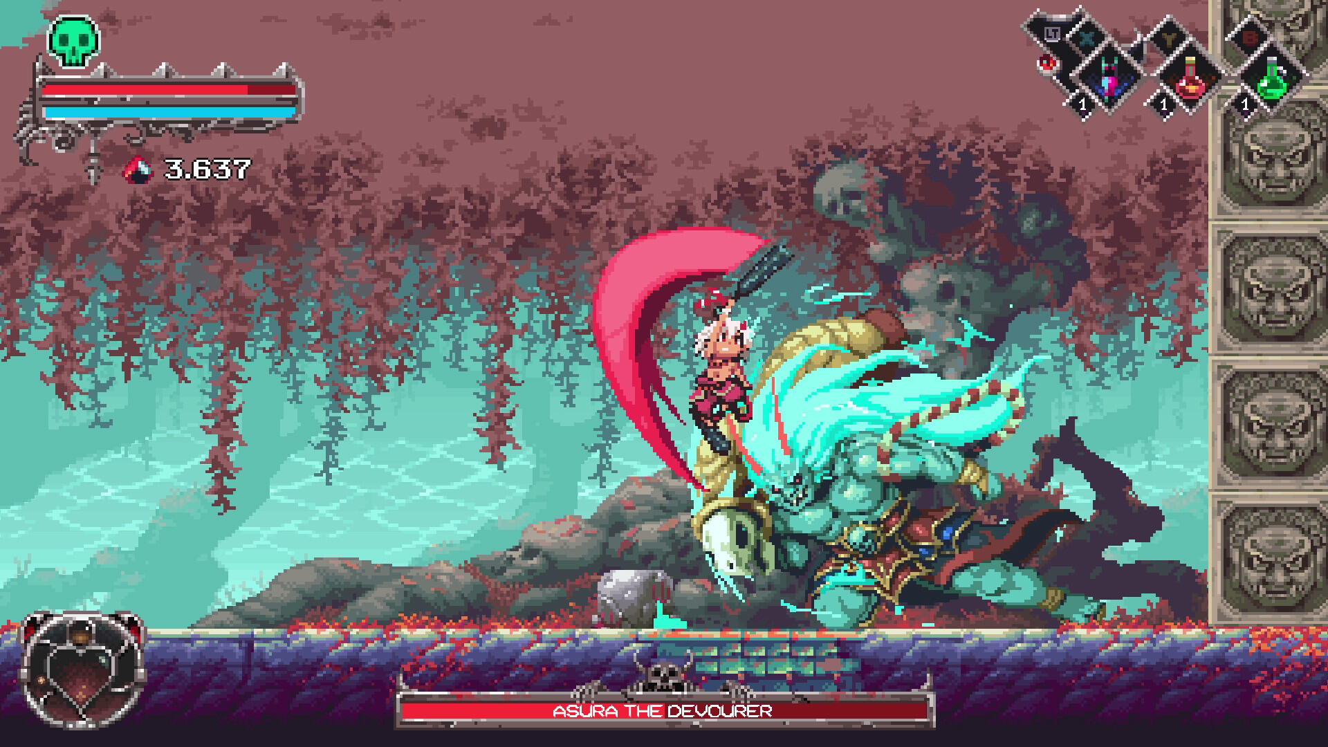 Boss fights screenshot